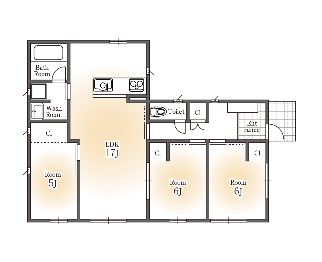 plan1間取