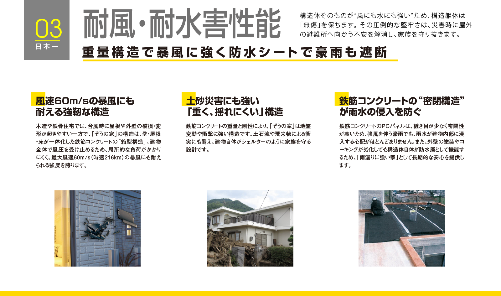 耐風・耐水害性能